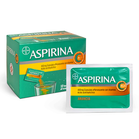 ASPIRINA*con Vitamina C 10 bust grat eff 400 mg + 240 mg image not present