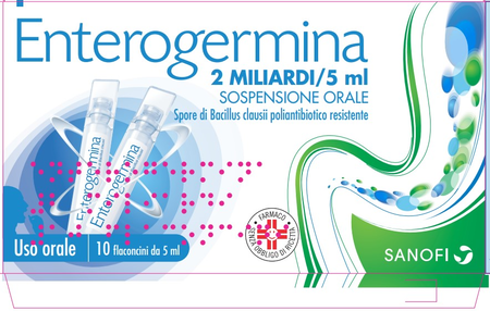 ENTEROGERMINA*orale sosp 10 flaconcini 2 mld 5 ml image number null