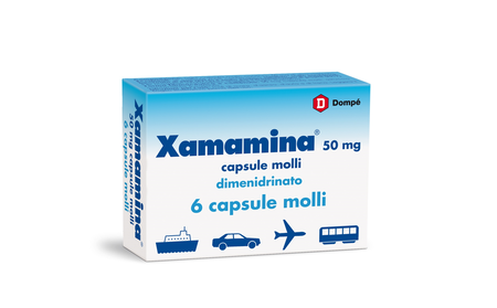 XAMAMINA MAL DI VIAGGIO*6 cps molli 50 mg image not present