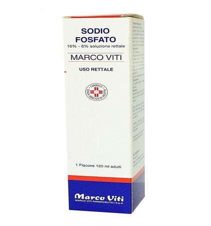 SODIO FOSFATO (MARCO VITI)*1 flacone 120 ml 16% + 6% soluz rett image not present