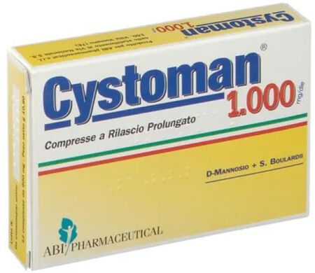 CYSTOMAN 1000 12 COMPRESSE image not present