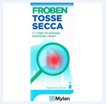 FROBEN TOSSE SECCA*1 flacone 125 ml 1,7 mg/5 ml sciroppo image not present