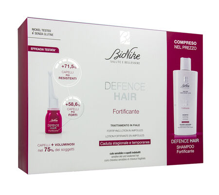 DEFENCE HAIR BIPACK RIDENSIFICANTE 21 FIALE 6 ML + SHAMPOO 200 ML image not present
