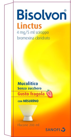 BISOLVON*sciroppo 200 ml 4 mg/5 ml aroma fragola image not present