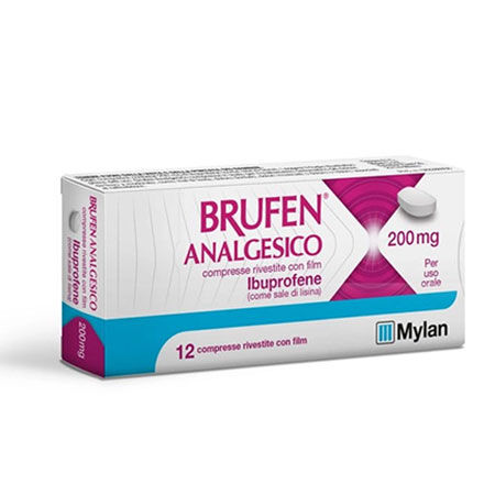BRUFEN ANALGESICO*12 cpr riv 200 mg image not present