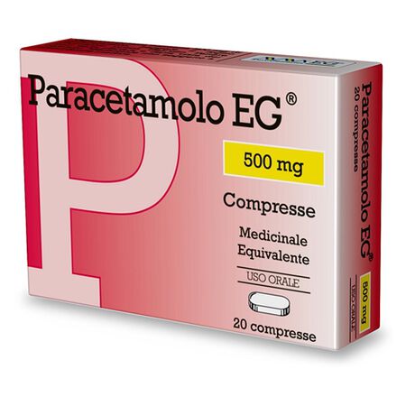 PARACETAMOLO (EG)*20 cpr 500 mg image not present