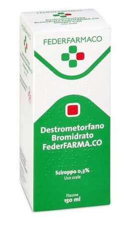 DESTROMETORFANO BROMIDRATO (FARMAKOPEA)*scir 150 ml 30 mg/10 ml image not present