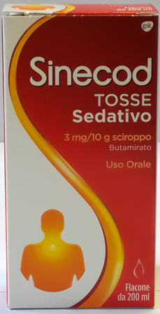 SINECOD TOSSE SEDATIVO*1 flacone 200 ml 3 mg/10 g sciroppo image not present
