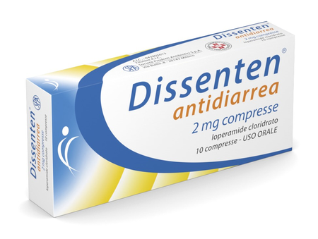 DISSENTEN ANTIDIARREA*10 cpr 2 mg image not present