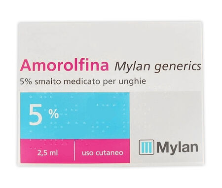 AMOROLFINA (MYLAN GENERICS)*smalto unghie 1 flacone 2,5 ml 5% image not present