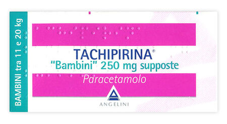 TACHIPIRINA*BB 10 supp 250 mg image not present
