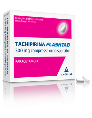 TACHIPIRINA FLASHTAB*16 cpr orodispers 500 mg image not present