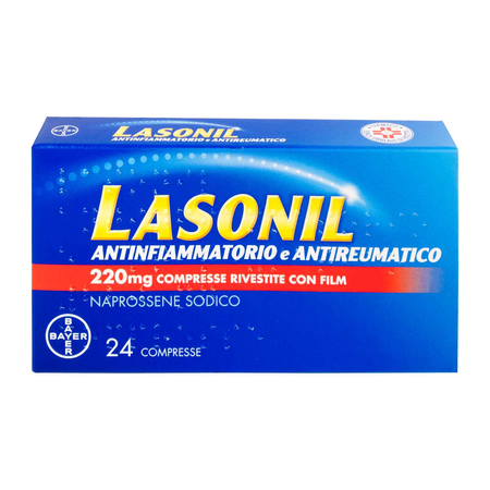 LASONIL ANTINFIAMMATORIO E ANTIREUMATICO*24 cpr riv 220 mg image not present
