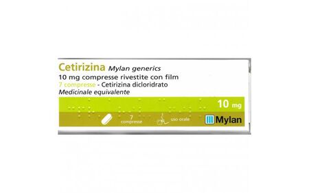 CETIRIZINA (MYLAN GENERICS)*7 cpr riv 10 mg image not present