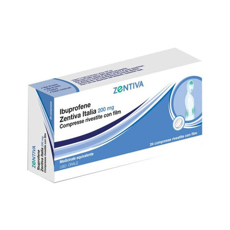 IBUPROFENE (ZENTIVA ITALIA)*24 cpr riv 200 mg image not present