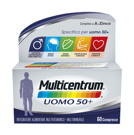 MULTICENTRUM UOMO 50+ 60 COMPRESSE image not present