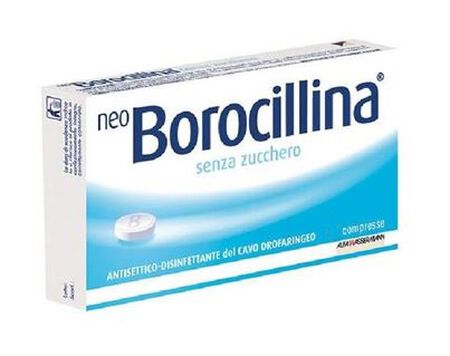 NEOBOROCILLINA*16 pastiglie 1,2 mg + 20 mg senza zucchero image not present