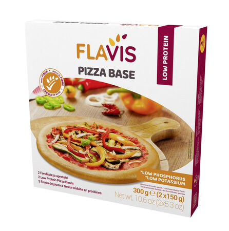 FLAVIS PIZZA BASE 2 FONDI PIZZA APROTEICI DA 150 G image not present