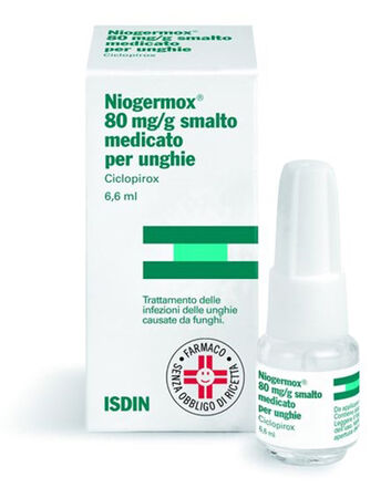 NIOGERMOX*smalto unghie 6,6 ml 80 mg/g image not present