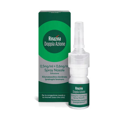 RINAZINA DOPPIA AZIONE*spray nasale 10 ml 0,5 mg/ml + 0,6 mg/ml image not present