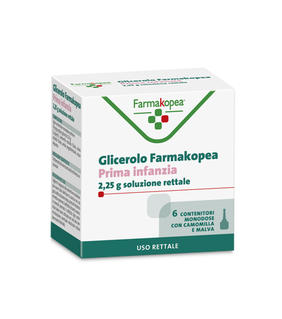 GLICEROLO (FARMAKOPEA)*PRIMA INFANZIA 6 microclismi 2,25 g con camomilla e malva image not present