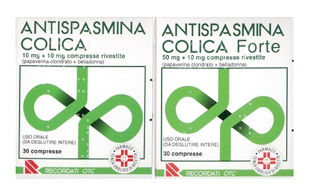 ANTISPASMINA COLICA*FORTE 30 cpr riv 10 mg + 50 mg image not present