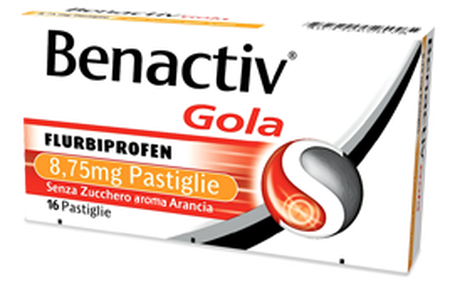 BENACTIV GOLA*16 pastiglie 8,75 mg arancia senza zucchero image not present