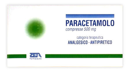 PARACETAMOLO (ZETA FARMACEUTICI)*20 cpr 500 mg image not present