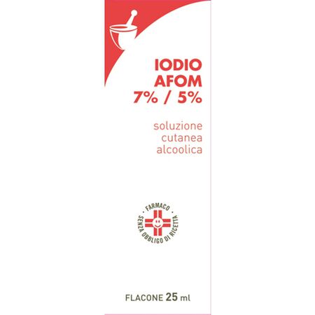 IODIO (AFOM)*soluz cutanea 25 ml 7% + 5% image not present