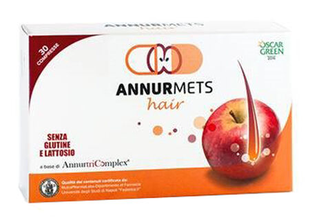 ANNURMETS HAIR 510 MG 30 COMPRESSE image not present