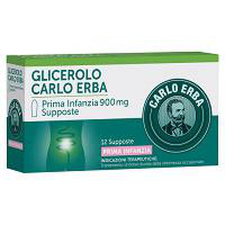 GLICEROLO (CARLO ERBA)*PRIMA INFANZIA 12 supp 900 mg image not present