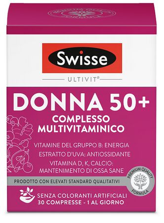 SWISSE MULTIVITAMINICO DONNA 50+ 30 COMPRESSE image not present