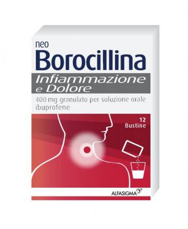 NEOBOROCILLINA INFIAMMAZIONE E DOLORE*orale grat 12 bust 400 mg image not present