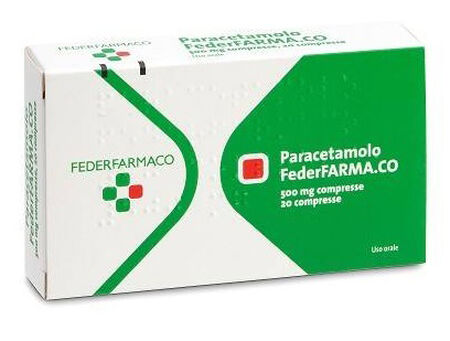 PARACETAMOLO (FARMAKOPEA)*20 cpr 500 mg image not present