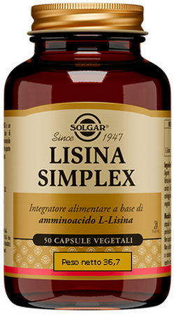 LISINA SIMPLEX 50 CAPSULE VEGETALI image not present