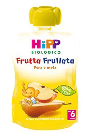 HIPP BIO FRUTTA FRULLATA PERA MELA 90 G image not present