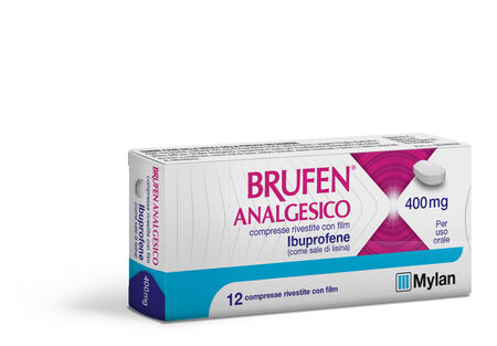 BRUFEN ANALGESICO*12 cpr riv 400 mg image not present