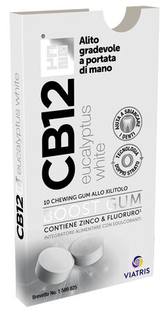 CB12 BOOST EUCALYPTUS WHITE 10 CHEWING GUM image not present