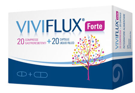 VIVIFLUX FORTE 20 COMPRESSE GASTRORESISTENTI + 20 CAPSULE LIQUID FILLER image not present