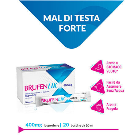 BRUFENLIK*20 bust orale sosp 400 mg 10 ml image not present