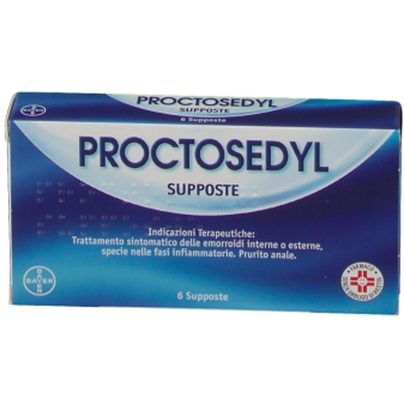 PROCTOSEDYL*6 supp 5 mg + 50 mg + 10 mg + 0,1 mg image not present