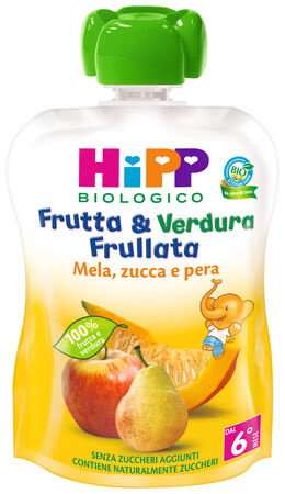 HIPP BIO FRUTTA & VERDURA MELA PERA ZUCCA 90 G image not present