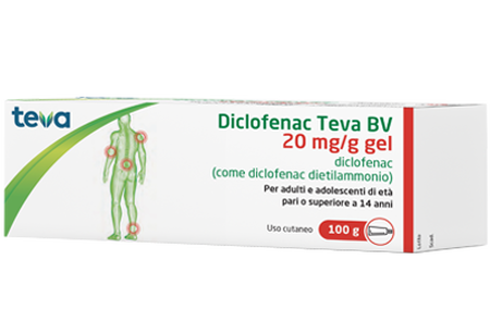 DICLOFENAC (TEVA B.V.)*gel derm 100 g 20 mg/g image not present
