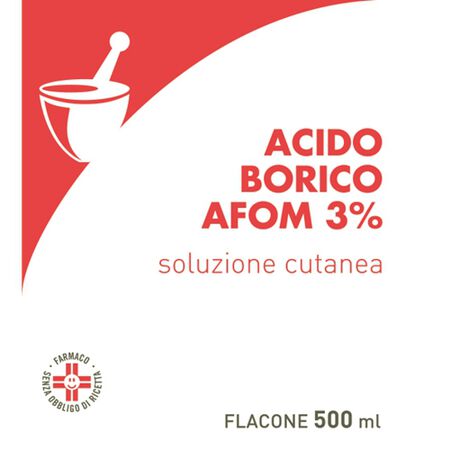 ACIDO BORICO (AFOM)*soluz u.e. 500 ml 3% image not present