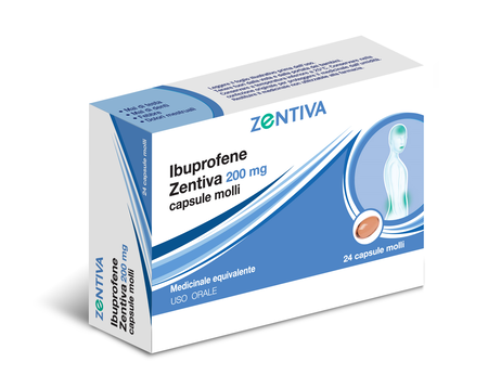 IBUPROFENE (ZENTIVA)*24 cps molli 200 mg image not present