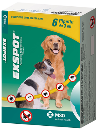 EXSPOT*spot-on soluz 6 pipette 1 ml 715 mg/ml cani image not present