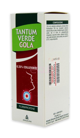 TANTUM VERDE GOLA*collutorio 160 ml 250 mg/100 ml image not present