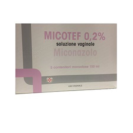 MICOTEF*soluz vag 5 flaconi 150 ml 0,2% image not present