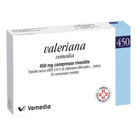 VALERIANA VEMEDIA*20 cpr riv 450 mg image not present