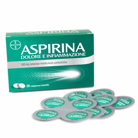 ASPIRINA DOLORE E INFIAMMAZIONE*20 cpr riv 500 mg image number null